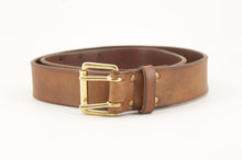 Carica l'immagine nel visualizzatore di Gallery, cintura-cuoio-artigianale-jeandessel-militare-vintage-leather-belt-handmade