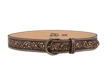Carica l'immagine nel visualizzatore di Gallery, handmade-leatherbelt-western-country-westernbelt-cintura-pelle-cuoio-