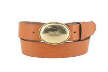 Carica l'immagine nel visualizzatore di Gallery, cintura-belt-cuoio-buckle-fibbia-ottone-solidbrass-