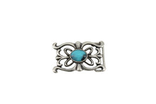Carica l'immagine nel visualizzatore di Gallery, buckle-fibbia-turchese-turquoise-westernbelt-countrybelt-leatherbelt-cinturapelle-