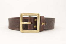 Carica l'immagine nel visualizzatore di Gallery, -cintura-cuoio-leather-belt-handmade-western-brass-madeinitaly-