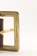 Carica l'immagine nel visualizzatore di Gallery, -cintura-cuoio-leather-belt-handmade-western-brass-madeinitaly-