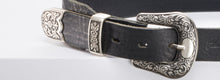 Carica l'immagine nel visualizzatore di Gallery, cintura-doppiafibbia-western-handmade-jeandessel-leather-belt-doublebuckle-handmade-