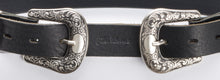 Carica l'immagine nel visualizzatore di Gallery, cintura-doppiafibbia-western-handmade-jeandessel-leather-belt-doublebuckle-handmade-