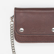 Carica l'immagine nel visualizzatore di Gallery, portafoglio-cuoio-biker-catena-treccia-leather-wallet-