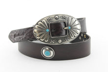 Carica l'immagine nel visualizzatore di Gallery, LEATHER WESTERN BELT