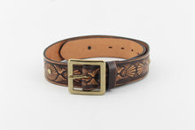 Carica l'immagine nel visualizzatore di Gallery, Cintura western in cuoio toscano.