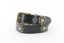 Carica l'immagine nel visualizzatore di Gallery, WESTERN LEATHER STUDDED BELT
