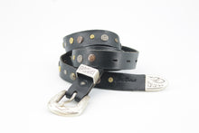 Carica l'immagine nel visualizzatore di Gallery, cintura-cuoio-jeandessel-borchie-western-studded-leather-belt-