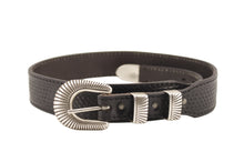 Carica l'immagine nel visualizzatore di Gallery, -leather-belt-cintura-cuoio-western-basketweave