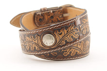 Carica l'immagine nel visualizzatore di Gallery, cintura-cuoio-artigianale-western-handmade-leather-belt-