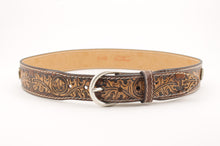 Carica l'immagine nel visualizzatore di Gallery, cintura-cuoio-artigianale-western-handmade-leather-belt-