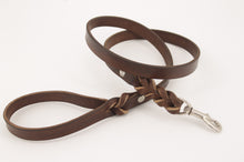Carica l'immagine nel visualizzatore di Gallery, guinzaglio-cuoio-ottone-artigianale-jeandessel-handmade-leather-leash-