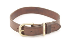 Carica l'immagine nel visualizzatore di Gallery, collare-cuoio-ottone-artigianale-jeandessel-handmade-leather-collar-solidbrass-