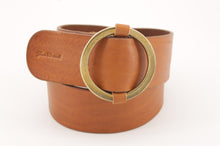 Carica l'immagine nel visualizzatore di Gallery, cintura-cuoio-artigianale-ottone-waistbelt
