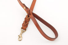 Carica l'immagine nel visualizzatore di Gallery, guinzaglio-cuoio-ottone-artigianale-jeandessel-handmade-leather-leash-
