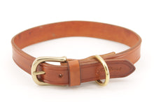 Carica l'immagine nel visualizzatore di Gallery, collare-cuoio-ottone-artigianale-jeandessel-handmade-leather-collar-solidbrass-