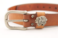 Carica l&#39;immagine nel visualizzatore di Gallery, cintura-cuoio-artigianale-handmade-leather-belt-native-indianchief
