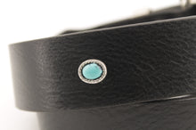 Carica l'immagine nel visualizzatore di Gallery, cintura-artigianale-turchesi-western-cuoio-leather-belt-handmade-jeandessel-frisco-