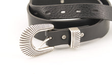 Carica l&#39;immagine nel visualizzatore di Gallery, cintura-artigianale-turchesi-western-cuoio-leather-belt-handmade-jeandessel-frisco-
