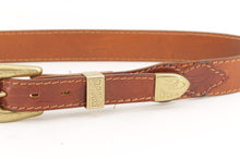 Carica l'immagine nel visualizzatore di Gallery, Cintura western con inserti in vitello stampa coccodrillo