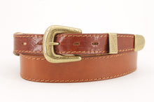 Carica l'immagine nel visualizzatore di Gallery, Cintura western con inserti in vitello stampa coccodrillo