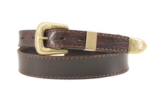 Load image into Gallery viewer, cintura-belt-western-solidbrass-ottone-crocodile-coccodrillo-pelle-