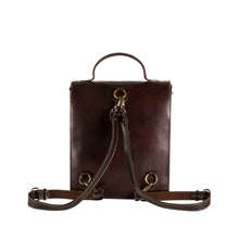 Carica l'immagine nel visualizzatore di Gallery, borsa-cuoio-artigianale-handmade-zaino-bag-backpack-leather-jeandessel-handbag-
