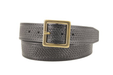 Carica l&#39;immagine nel visualizzatore di Gallery, LEATHERBELT-BASKETWEAVE-SOLIDBRASS
