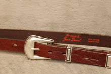 Load image into Gallery viewer, western-cintura-cuoio-artigianale-jeandessel-vintage-leather-belt-handmade
