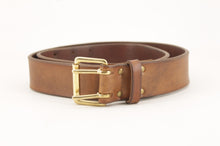 Load image into Gallery viewer, cintura-cuoio-artigianale-jeandessel-militare-vintage-leather-belt-handmade
