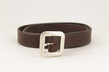 Carica l&#39;immagine nel visualizzatore di Gallery, western-cintura-cuoio-artigianale-jeandessel-vintage-leather-belt-handmade-studs-borchie-
