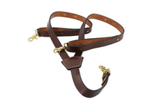 Carica l'immagine nel visualizzatore di Gallery, bretelle-pelle-ottone-suspenders-leather-solidbrass-
