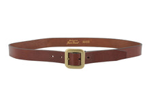 Load image into Gallery viewer, leatherbelt-cinturapelle-brass-ottone-westernbelt-
