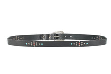 Load image into Gallery viewer, cintura-belt-borchie-studs-turquoise--cuoio-leather-western-handmade-artigianale-jeandessel-
