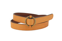 Carica l'immagine nel visualizzatore di Gallery, leatherbelt-ringbelt-cinturapelle-solidbrass-ottone-anello-
