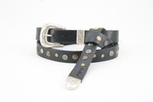 Carica l&#39;immagine nel visualizzatore di Gallery, cintura-cuoio-jeandessel-borchie-western-studded-leather-belt-
