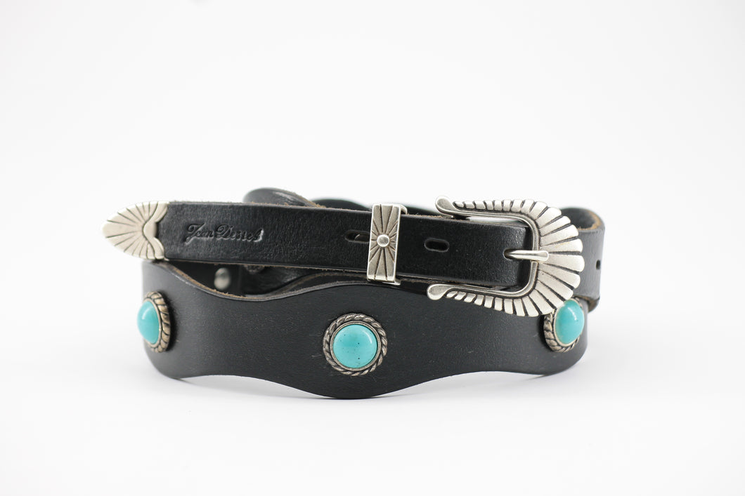 Cintura Da Cowboy Western In Pelle Turchese Per Uomo E Donna - Foto 6