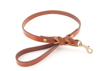 Load image into Gallery viewer, guinzaglio-cuoio-ottone-artigianale-jeandessel-handmade-leather-leash-
