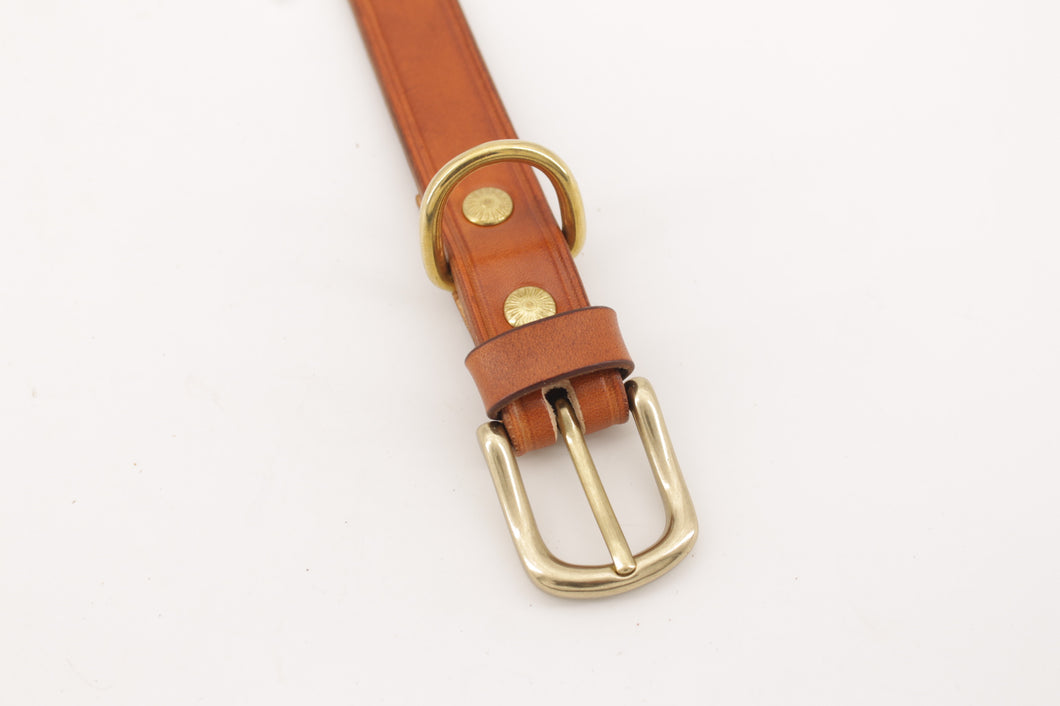 collare-cuoio-ottone-artigianale-jeandessel-handmade-leather-collar-solidbrass-