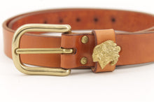 Load image into Gallery viewer, cintura-cuoio-artigianale-capo indiano-handmade-leather-belt-jeandessel-indian chief-
